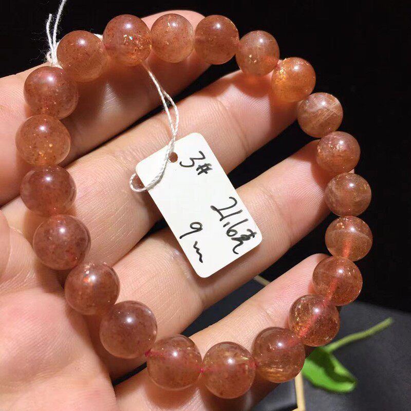 天然水晶 金草莓晶手链 阿鲁沙手串 金超七金太阳 单圈日光石长石