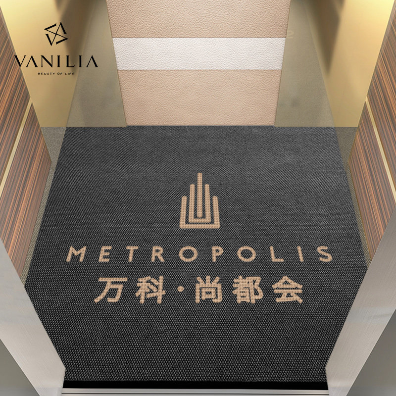 高端定制logoj酒店电梯地毯星期地垫轿厢进门广告脚垫定做迎宾地