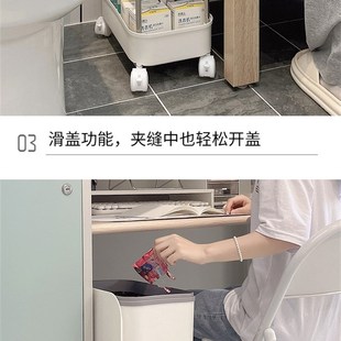 厨房小推车储物收纳架垃圾分类垃圾桶带盖家用多层大容量置物架子