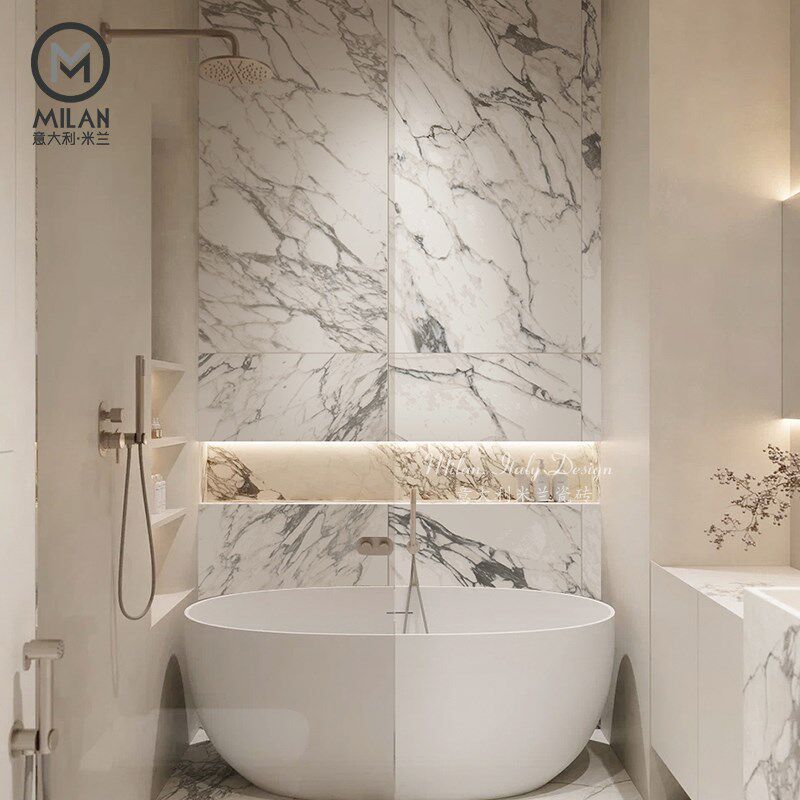 微哑奢石宝格俪大花白大理石纹法式卫生间瓷砖背景墙别墅客厅地砖,家装主材,仿大理石瓷砖,淘宝优惠券,粉丝福利购,淘宝优惠卷