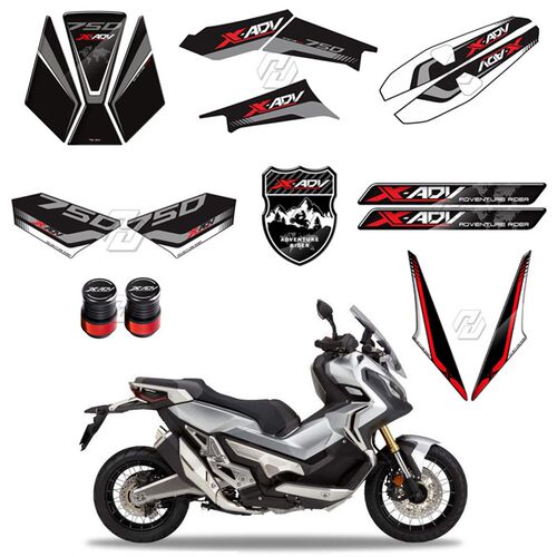 XADV750 X-ADV 750 2017-2020 配件 改装 贴纸 贴花 版画 气嘴帽