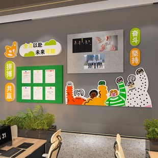 毛毡板员工风采照片业绩展示墙贴公示告宣传栏公司文化办公室装饰