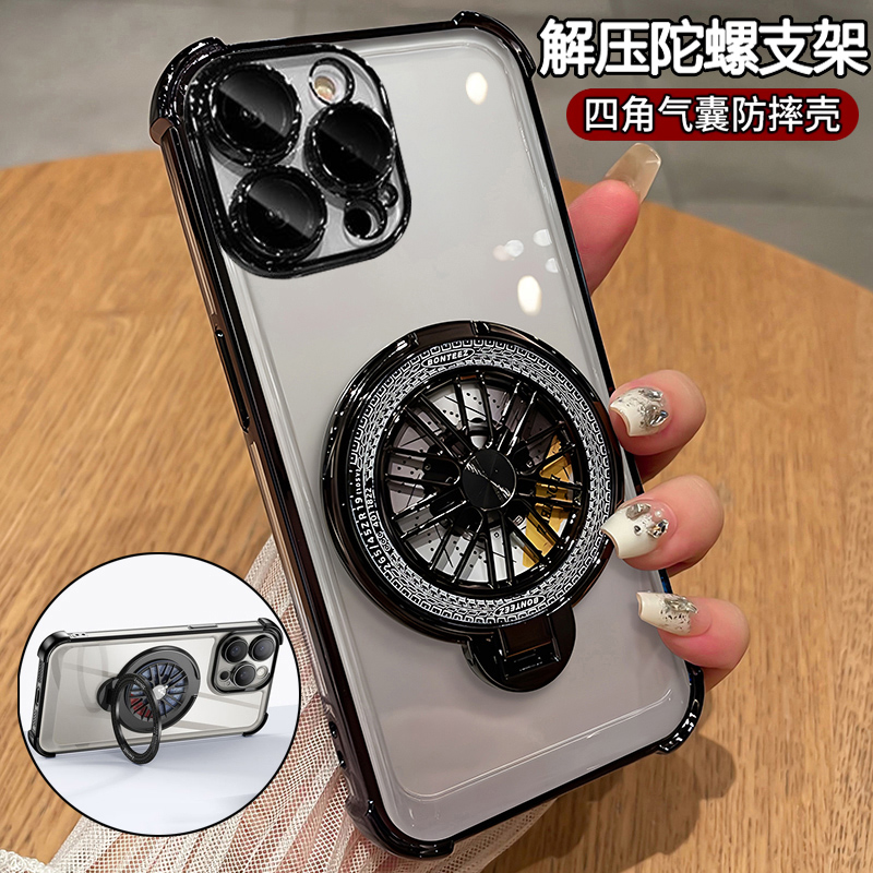 适用苹果16手机壳iphone16pro透明i16promax保护硅胶套plus气囊全包边防摔16p软壳max带支架十六pm超薄ip男女