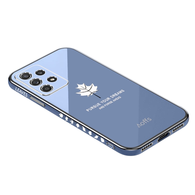 三星a33硅胶简约超薄枫叶新款