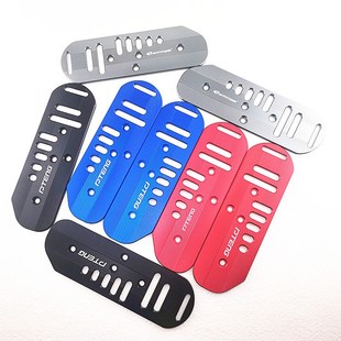 包邮电动车009后脚蹬脚踏杆后脚踏板装饰件铝合金加宽改装后踩板