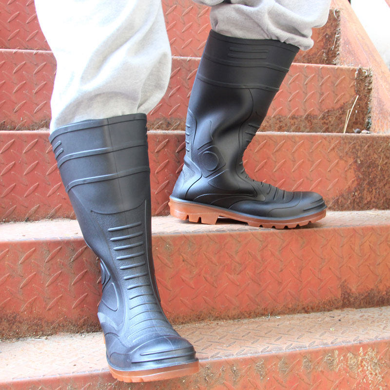 金橡防刺工地水鞋雨鞋男款水靴防砸雨靴胶鞋男士防水鞋靴子男防水