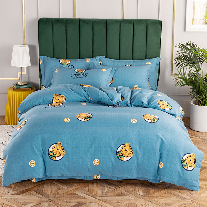 纯棉磨毛被套单件加厚100全棉秋冬双人被单150200230单人被罩床单