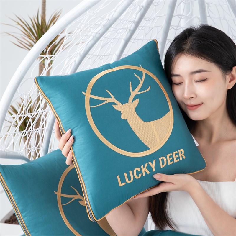 2米1长两用全棉抱枕被子车载靠垫沙发办公室午休空调被可机洗