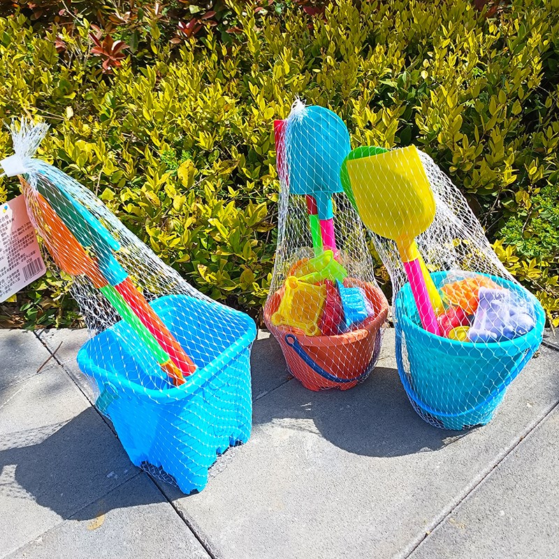 儿童沙滩玩具铲子桶套装加厚玩沙挖沙工具海边公园地摊塑料小桶