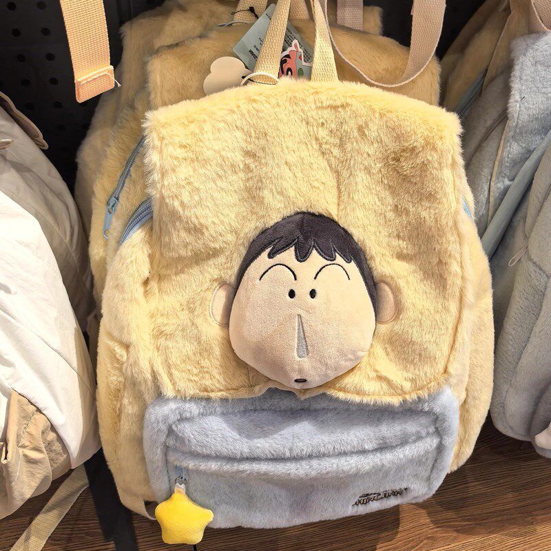 日系阿呆毛绒背包卡通包双肩包超萌少女休闲背包学生上课通勤书包