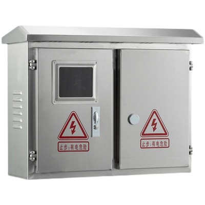 户外配电箱不锈钢单项三相电表箱双开门计量箱控制左右两边对开门