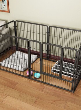 狗窝一室一卫一厅l狗围栏室内狗窝栅栏H厕所一体狗狗笼子中型犬围