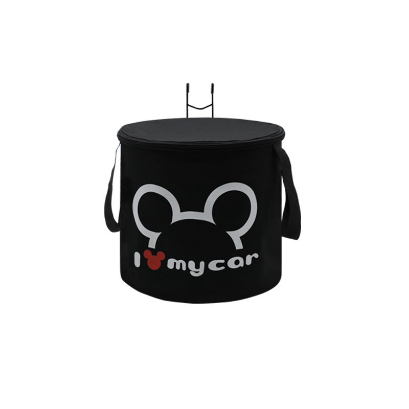 可爱单车篮帆布车筐防雨水电动折叠自行车筐带盖车篓男女前挂篮子