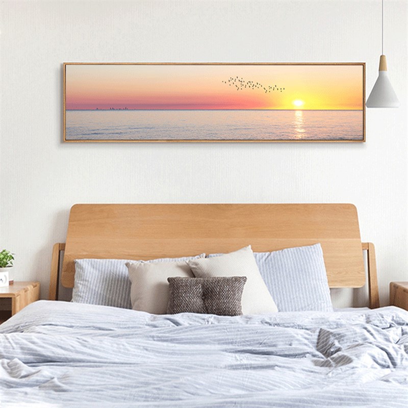 1559卧室装饰画床头挂画婚房海景客厅壁画背景墙现代简约酒店墙画