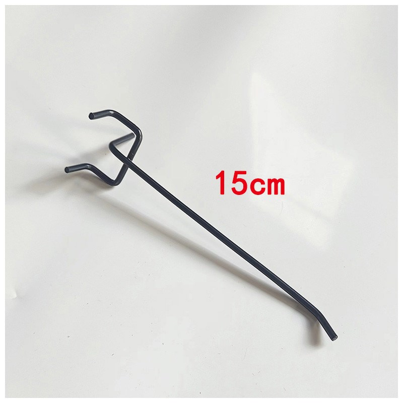 电竞洞洞板黑色收纳超市货架三脚三叉孔板五金工具配件挂钩钩新款