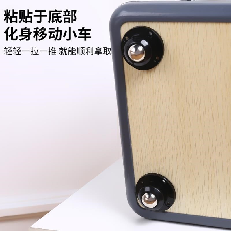 家具万向轮轮子滑轮底座滚珠式可粘贴脚轮滚轮静音轮手推车小轮子