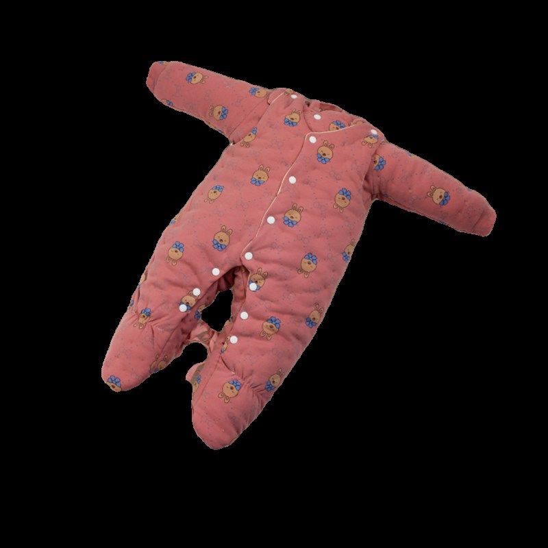 婴幼儿童手工棉花衣棉袄棉裤背带裤分体套装男女宝宝冬季保暖加厚