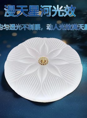 LEDE27星点网红款飞碟灯主卧室客厅阳台简约现代圆形高亮变色灯具