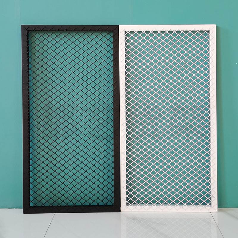 菱形网片网格片小孔铁丝网铁艺悬吊式天花板客厅饭O厅装饰屏风隔