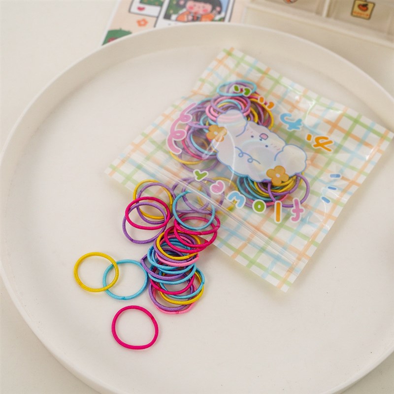 儿童小皮筋女扎头发不伤发弹性好头绳婴儿发绳宝宝发圈头新款