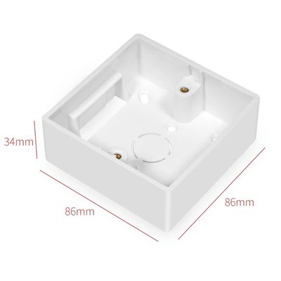 86型明线盒底盒接线盒开关插座盒子118明盒家用底座明装盒子超薄