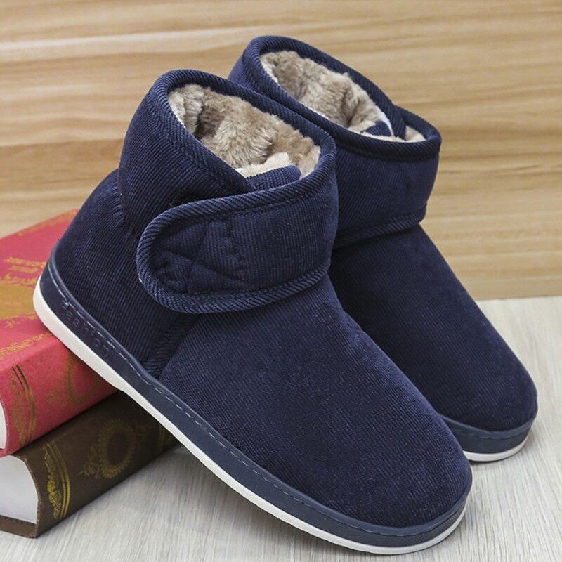 防滑高帮男士棉拖鞋2021新款包跟大码老年人N窝窝鞋棉鞋保暖老人