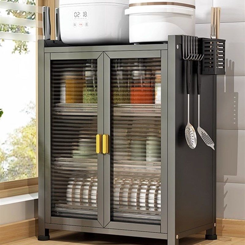 厨房碗碟置物架多功能碗架沥水收纳柜家用带门盘碟筷子台面收纳层,厨房/烹饪用具,碗架,淘宝优惠券,粉丝福利购,淘宝优惠卷