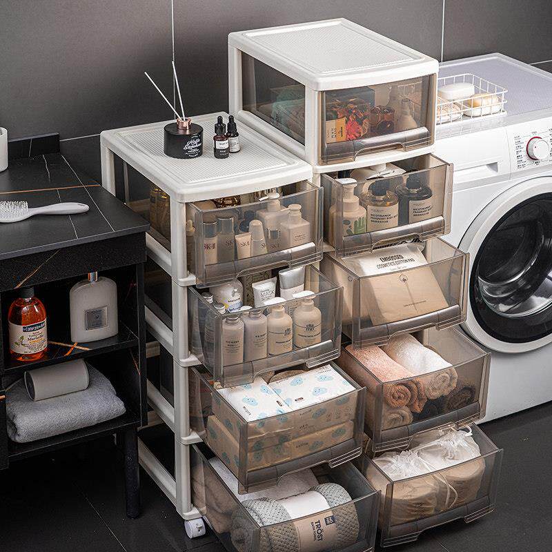 化妆室置物架落地式浴室防水夹缝收纳柜马桶边柜洗手间厕所收纳柜