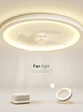 光创意吊扇灯简约现代led主卧室灯圆形小客厅灯饭厅灯书房灯具