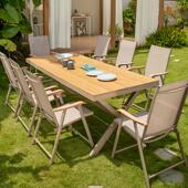 户外桌椅庭院花园休闲 可携式 露台靠背椅室外露天北欧折叠桌椅组