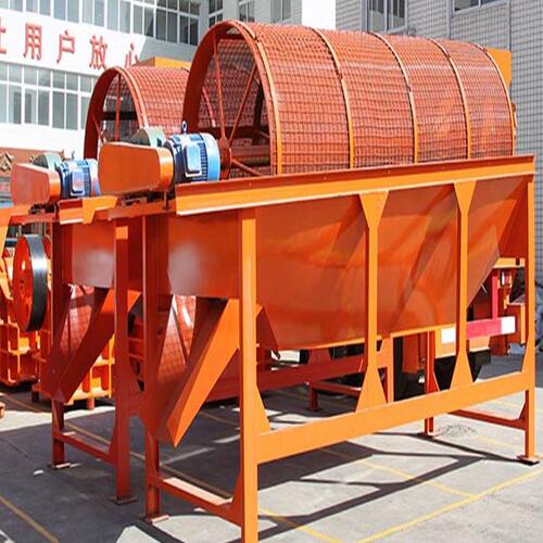 圆滚筛沙机 郑州滚筒筛 石料圆筒筛 建筑垃圾分拣配套设备