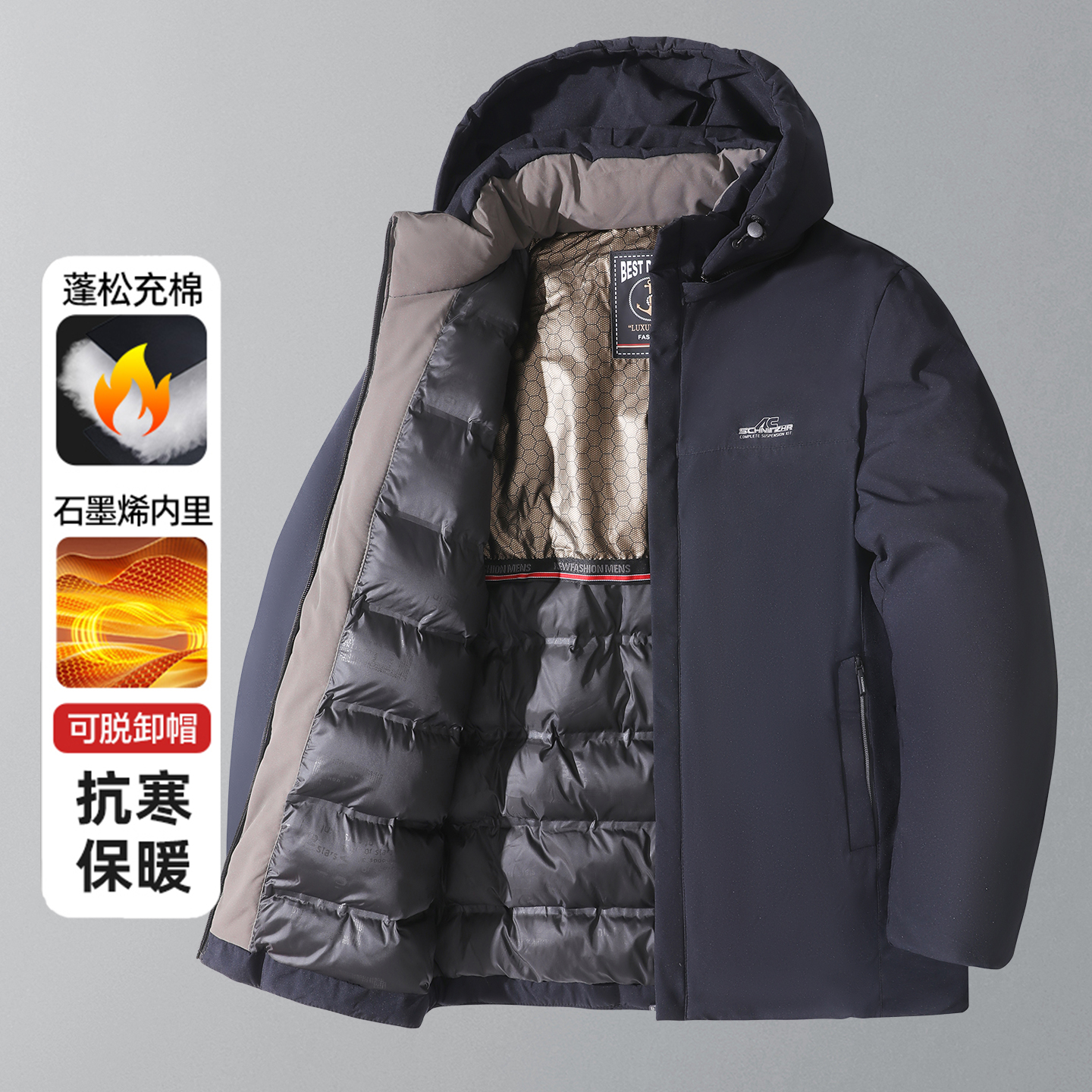 2025新款防寒服男冬季中老年