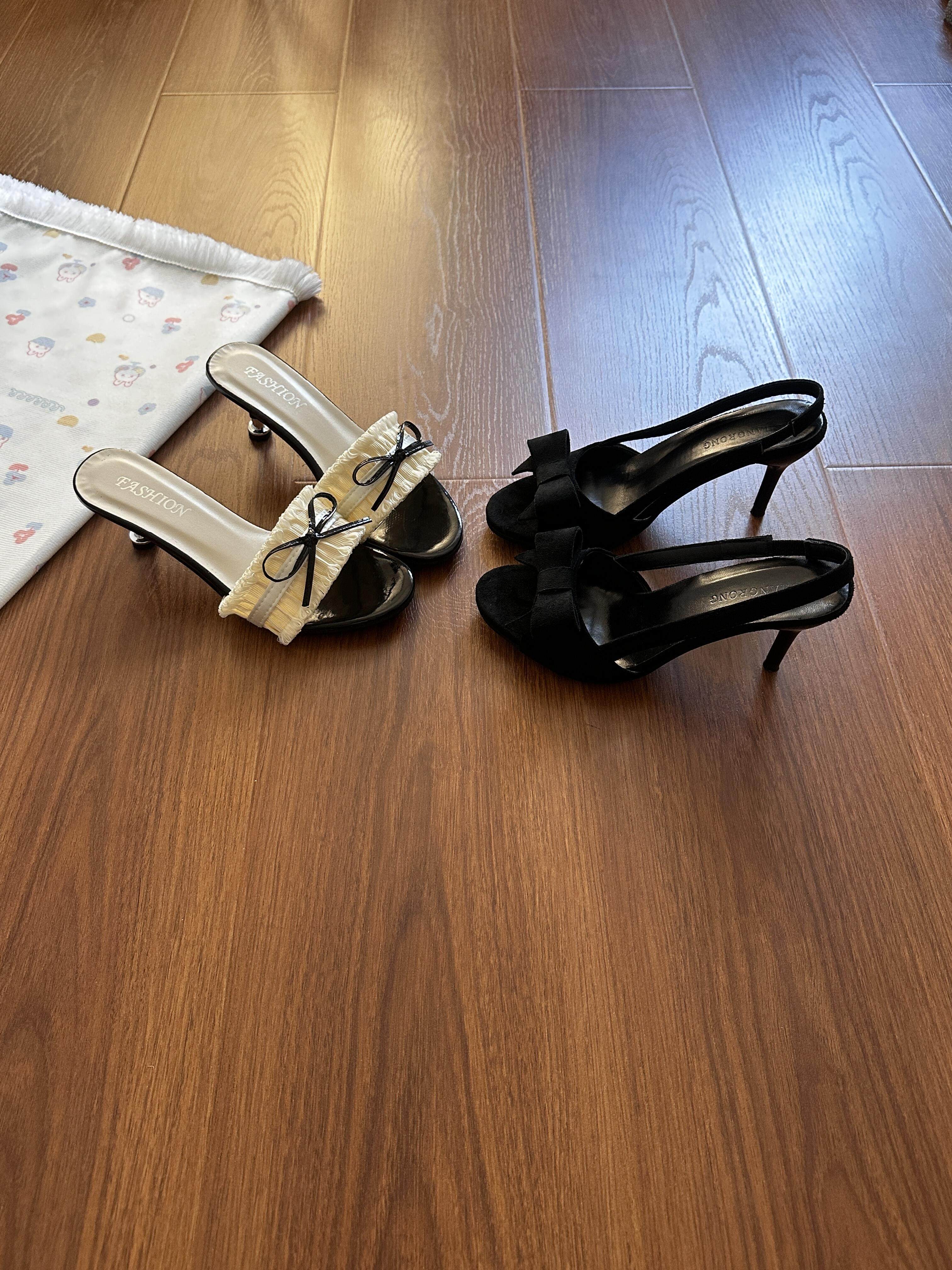 Wedge Bow-Knot Sandals with Thick Sole & High Heels - Taobao product photo 3