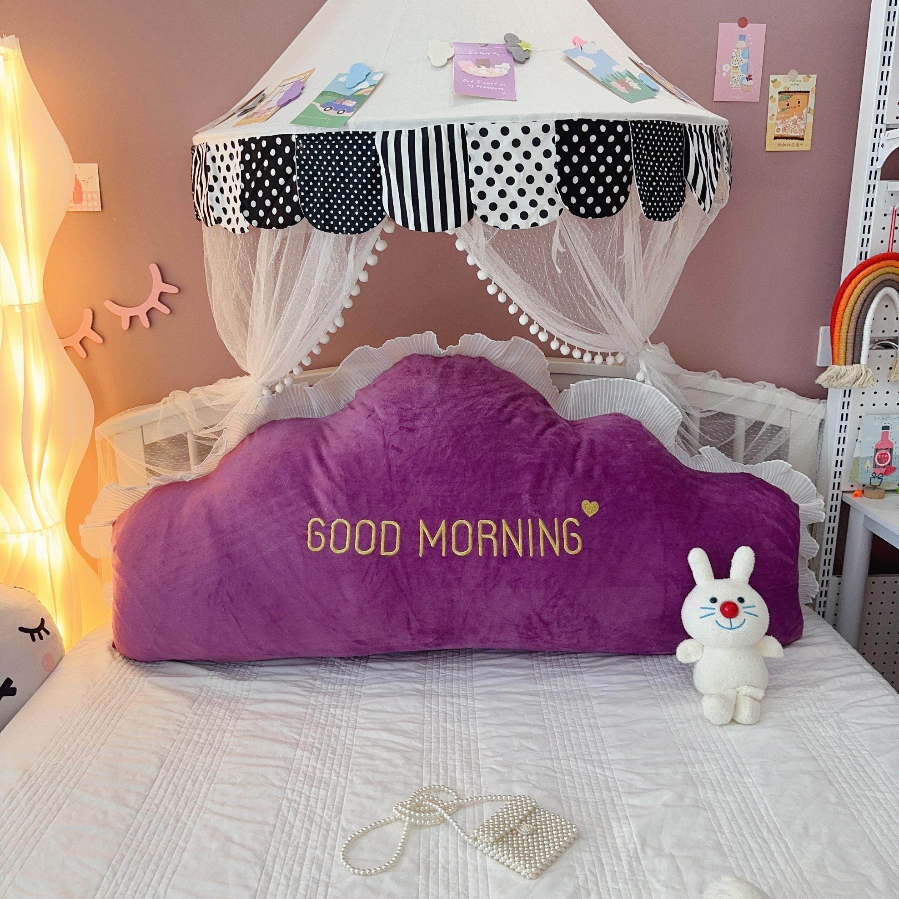 韩式ins公主风床上腰靠背欧式床头靠垫榻榻米软包靠枕双人可拆洗,居家布艺,靠垫/抱枕,淘宝优惠券,粉丝福利购,淘宝优惠卷