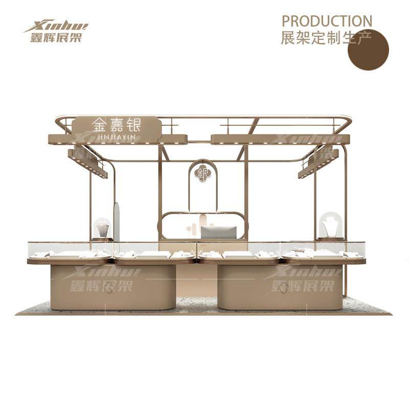 银饰珠宝展示柜黄金首饰玉器饰品展柜定制简约玻璃柜台眼镜钻石柜