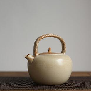 电陶炉煮茶器 草木灰开片粗陶提梁茶壶 酒精炉炭炉烧水壶功夫茶具