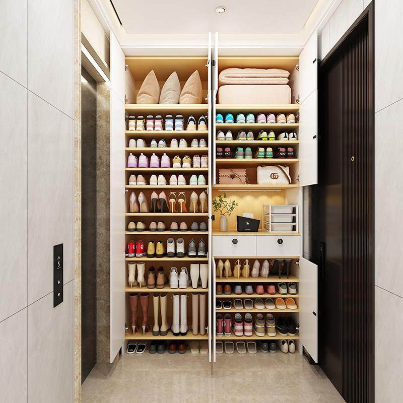 鞋柜新款2025爆款门外楼道入户鞋柜家用门口带锁大容量收纳入定制,住宅家具,鞋柜,淘宝优惠券,粉丝福利购,淘宝优惠卷