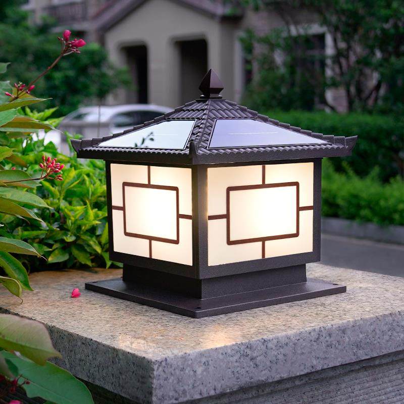 如日中天太阳能柱头灯庭院别墅防水围墙灯室外大门柱子灯接电款,家装灯饰光源,柱头灯,淘宝优惠券,粉丝福利购,淘宝优惠卷