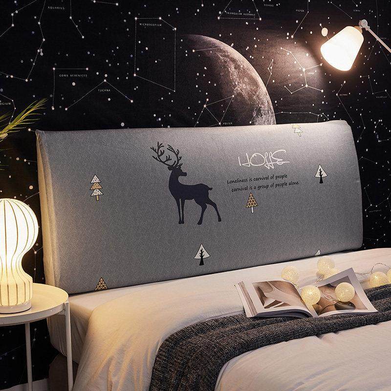 北欧通用床头罩可拆洗卧室床头靠背套全包弹力防尘软包布艺保护套,居家布艺,床头罩,淘宝优惠券,粉丝福利购,淘宝优惠卷