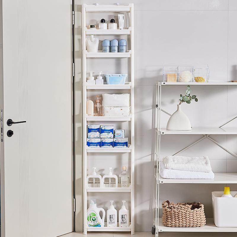 化妆室门后窄缝收纳柜薄柜夹缝超窄多层置物架厕所厨房缝隙柜窄柜,收纳整理,书桌收纳置物架,淘宝优惠券,粉丝福利购,淘宝优惠卷