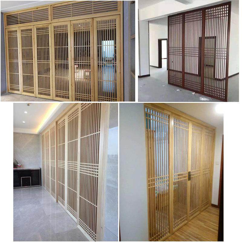 定制中式仿古门窗花格隔断木门东阳木雕镂空实木窗户屏风装修装饰