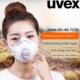 Uvex防工业防尘口罩Kn95防颗粒一次性3D立体活性炭呼吸阀