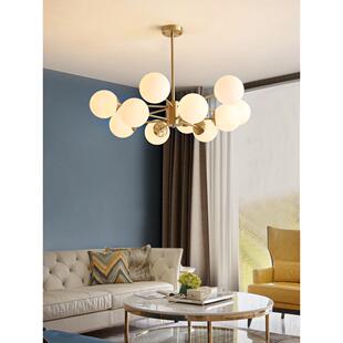 斯堪 纳维亚吊灯客厅灯主灯魔豆灯现代简单大气卧室无障碍豪华风