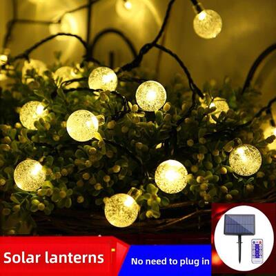 太阳能树小彩灯闪烁串灯家庭户外花园阳台装饰灯防水彩色变换彩色