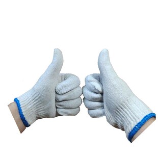 棉线劳保手工作白纱耐磨加厚防护汽修动男女地干活尼龙