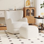 复古单沙发椅小户型旋转休闲椅设计师客厅卧室洽谈沙发单椅