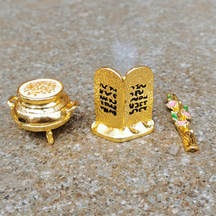 以色列金属工艺品圣炉石板石杖十诫亚伦发芽杖特色小礼品