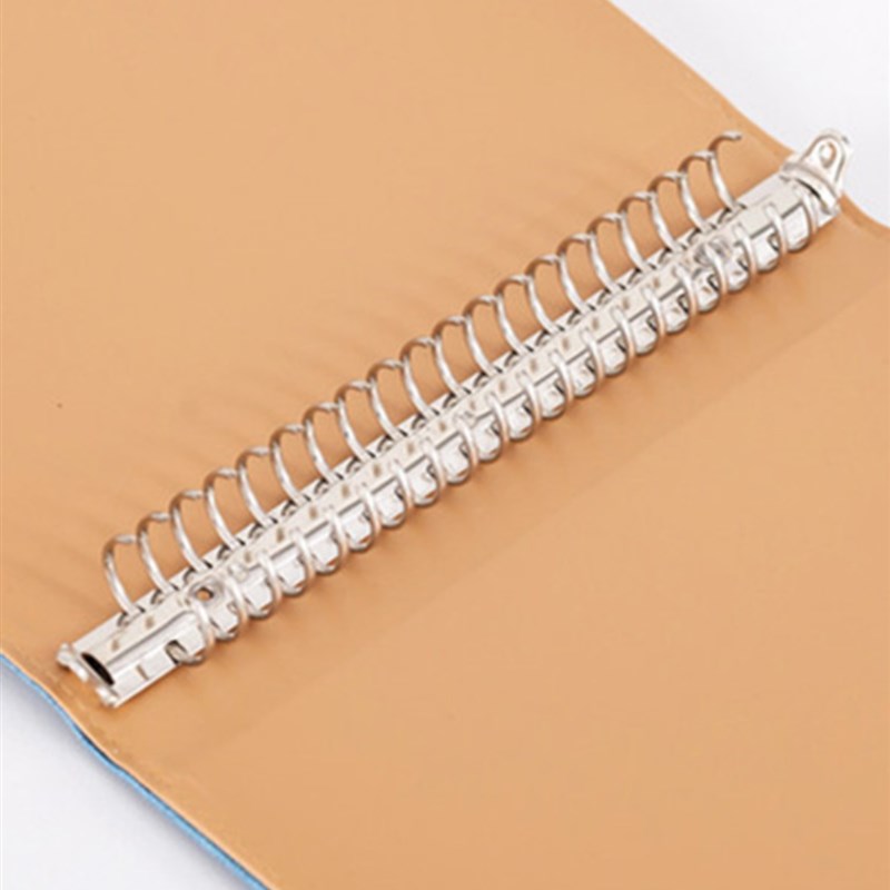 打横 硬皮面资料册横款a4 B5 A5文件夹透明插页O型夹票据活页收纳