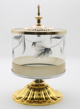 时尚轻奢收纳摆件糖果盒创意桌面整理糖果收纳盒家居用品零食盒子