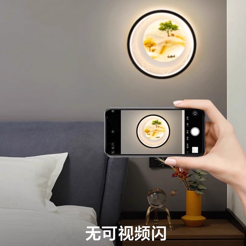 2025新款壁灯卧室床头灯客厅背景墙壁画灯楼梯轻奢创意装饰房间灯图片
